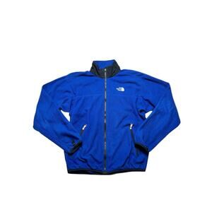 Vintage 90s The North Face Sherpa Fleece Blue Jacket Size Medium‎ - outdoors Y2K
